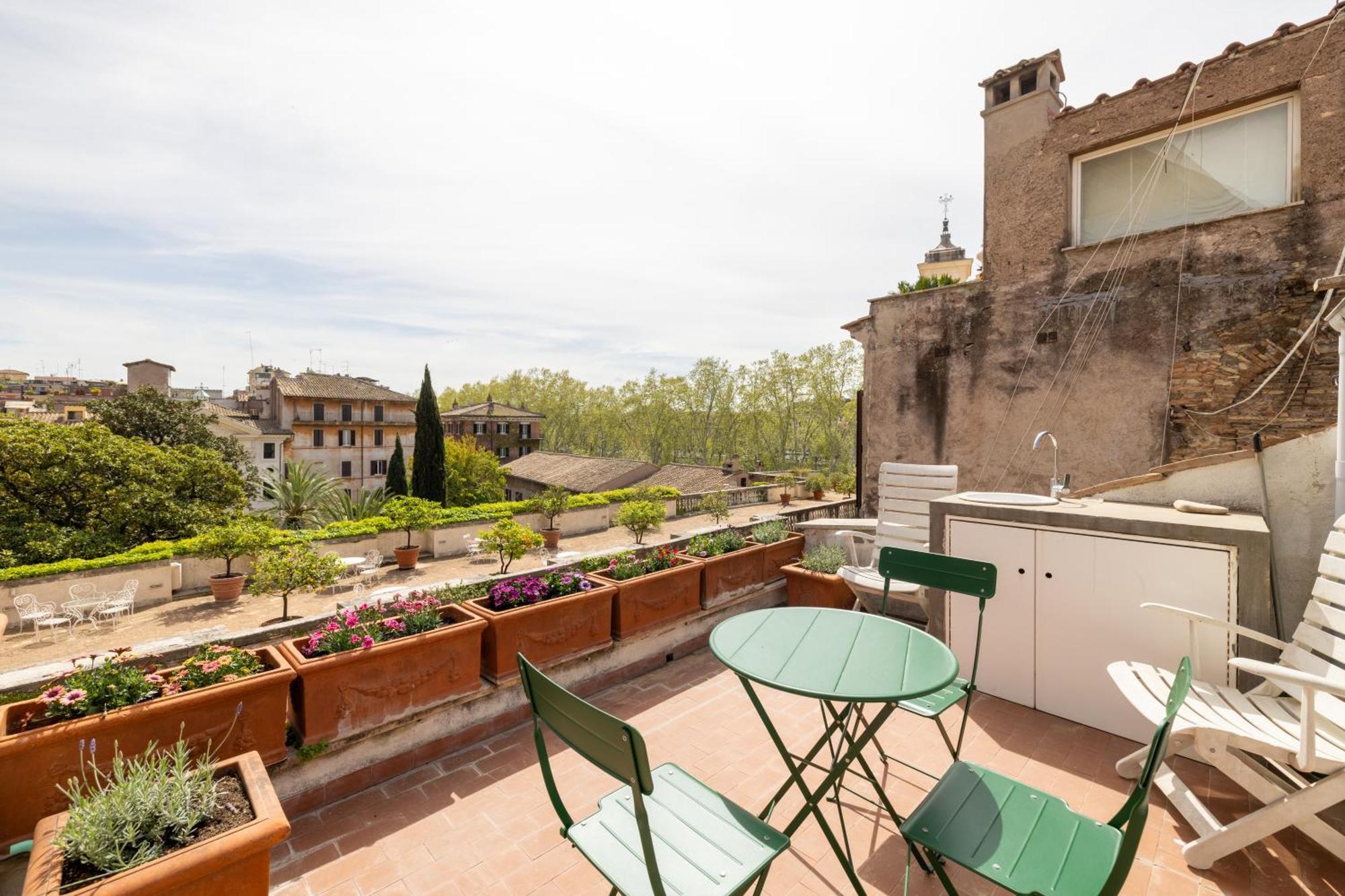 Ferienwohnung Farnesi Terrace Penthouse Rom Exterior foto